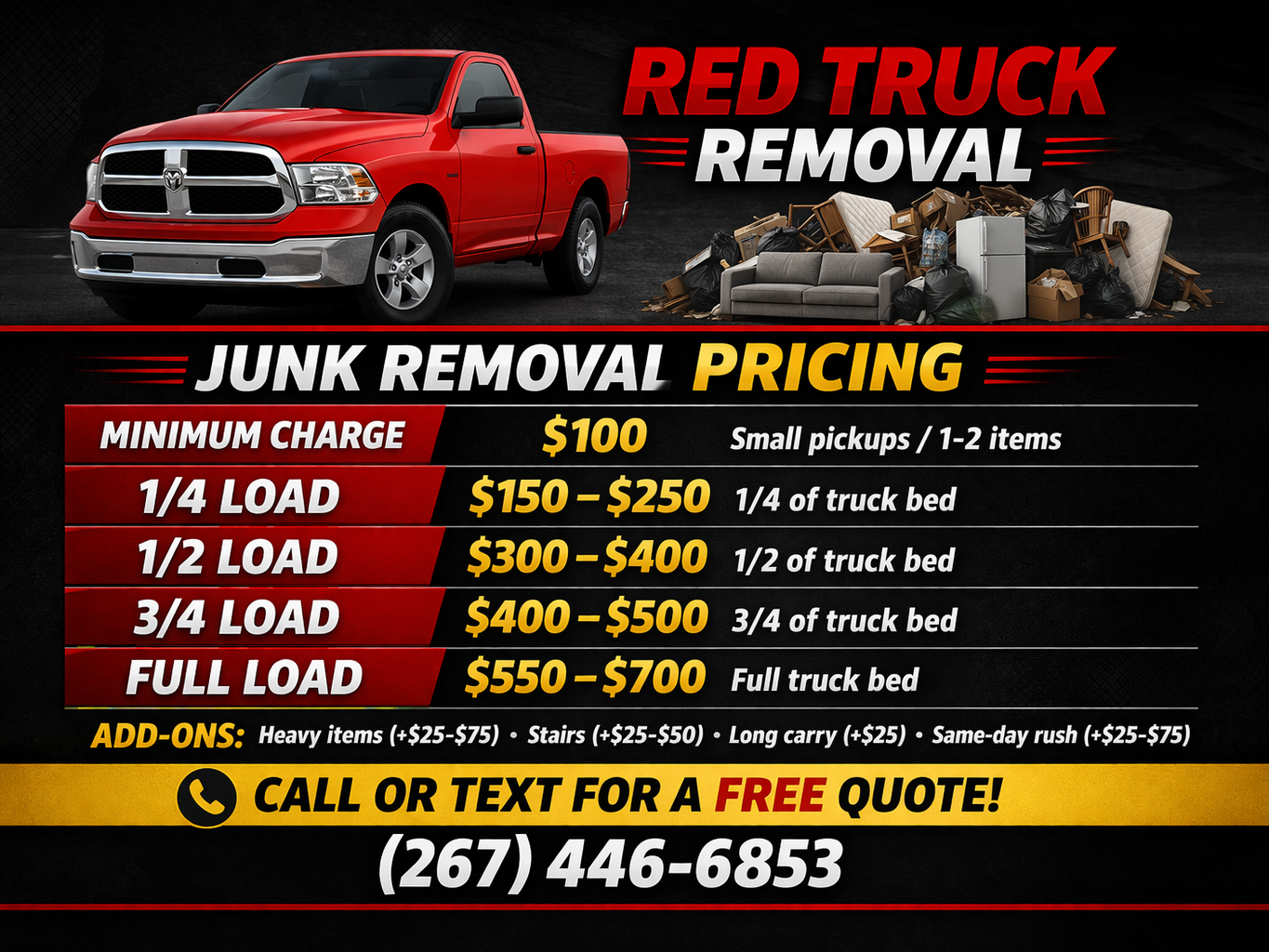 Junk Removal Pricing Philadelphia